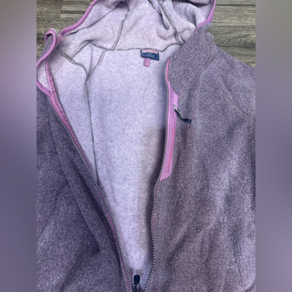 Vineyard Vines Kids Jacket in Purple with Pink Trim - Picture 6 of 8